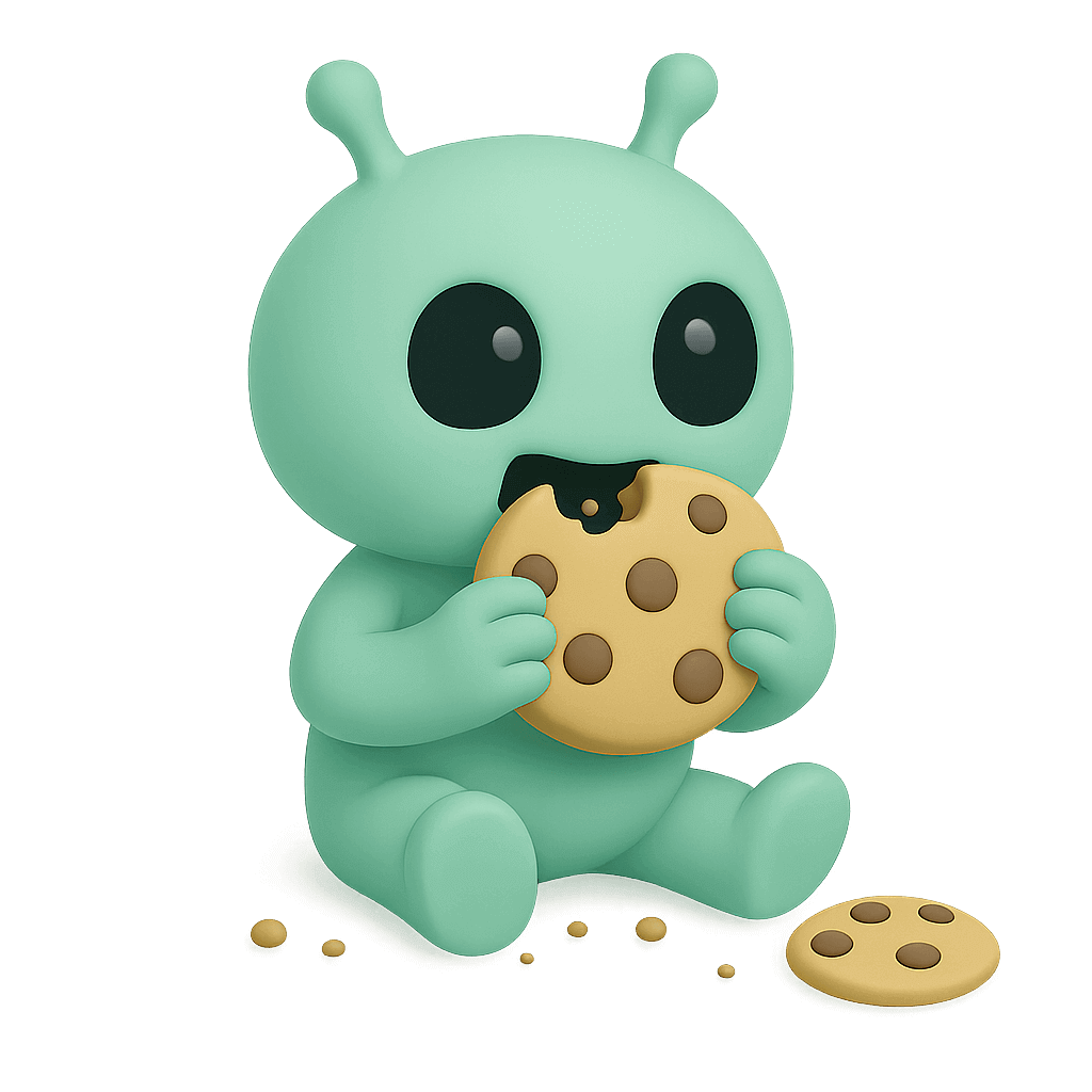Portraits Media Cookie Policy, cute cookie eater